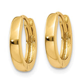 14k 1.8mm Round Hinged Hoop Earrings